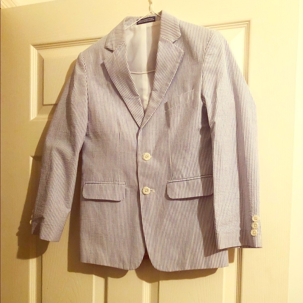 Izod Big Boys Pinstriped Suit Jacket